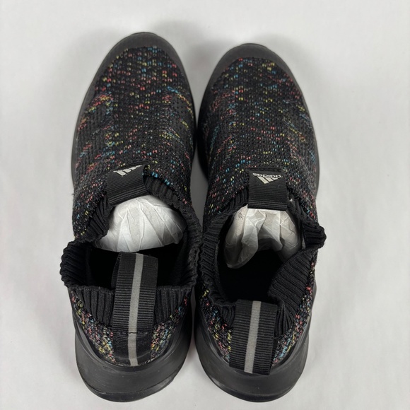 Adidas Men' size 5.5 Sock Knit Black Sneakers/Shoes Athletic Slip Ons Athletic - Picture 7 of 9